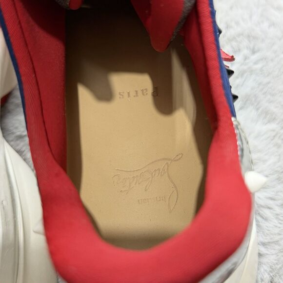 Christian Louboutin Multicolor Leather Neoprene Red Runner Sneakers SZ  44 US 11 main image 6